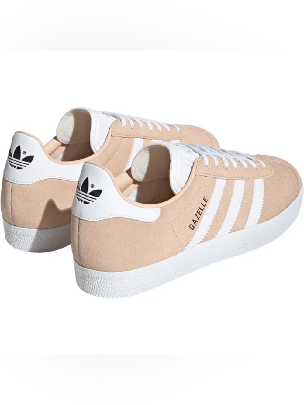 Adidas Originals Gazelle Sneakers in Light Pink and White